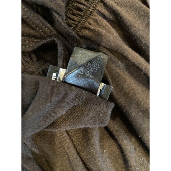 Vintage Wet Seal Brown Smocked Maxi Dress Size L Y2K Forest Fairy Grunge Cottage - Picture 5 of 8